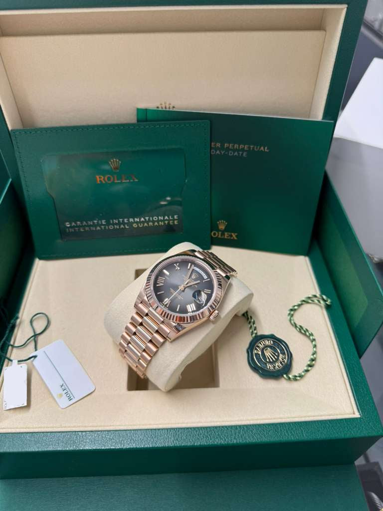 Rolex Day-Date - 40 MM - Rose Gold - Slate Ombré Dial - 228235-0055