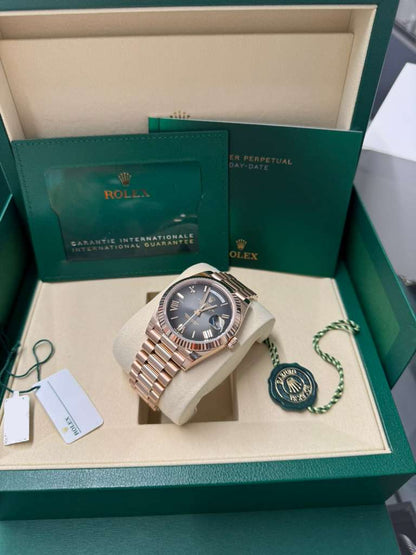 Rolex Day-Date - 40 MM - Rose Gold - Slate Ombré Dial - 228235-0055