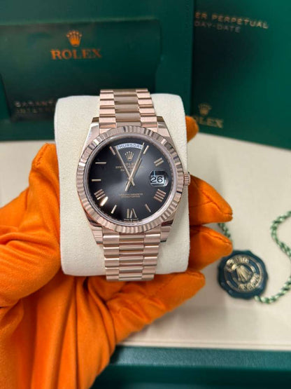 Rolex Day-Date - 40 MM - Rose Gold - Slate Ombré Dial - 228235-0055