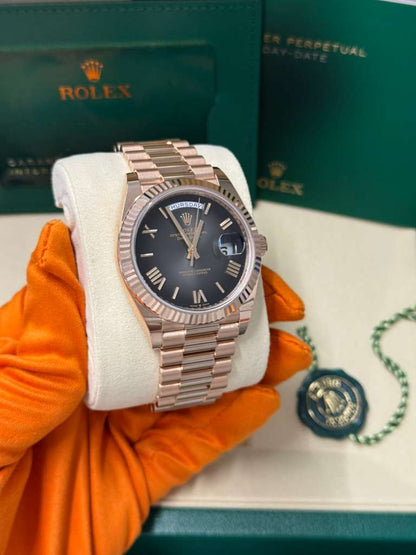 Rolex Day-Date - 40 MM - Rose Gold - Slate Ombré Dial - 228235-0055