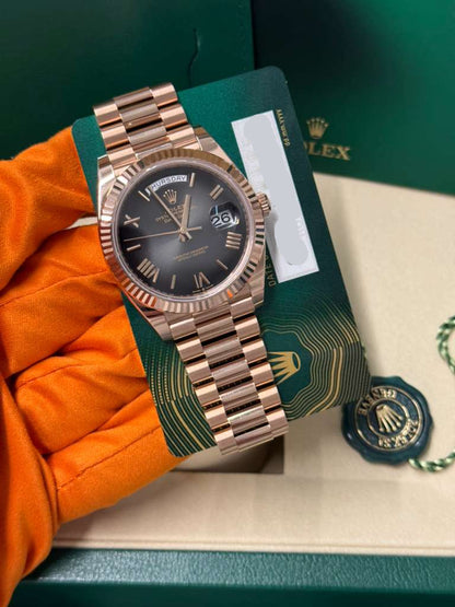 Rolex Day-Date - 40 MM - Rose Gold - Slate Ombré Dial - 228235-0055