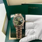 Rolex Presidential Everose Gold Day-Date 40MM - President Bracelet Watch - Olive Roman Dial - 228235-0025