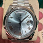Rolex Presidential Platinum Day-Date 40MM - President Bracelet Watch - Ice Blue Roman Dial - 228236 ibrp