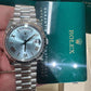 Rolex Presidential Platinum Day-Date 40MM - President Bracelet Watch - Ice Blue Roman Dial - 228236 ibrp