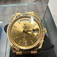 Rolex Presidential Yellow Gold Day-Date 40MM - President Bracelet Watch - Champagne Baguette Diamond Dial - 228238-0005