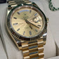 Rolex Presidential Yellow Gold Day-Date 40MM - President Bracelet Watch - Champagne Baguette Diamond Dial - 228238-0005