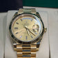 Rolex Presidential Yellow Gold Day-Date 40MM - President Bracelet Watch - Champagne Baguette Diamond Dial - 228238-0005