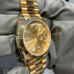 Rolex Presidential Yellow Gold Day-Date 40MM - President Bracelet Watch - Champagne Baguette Diamond Dial - 228238-0005