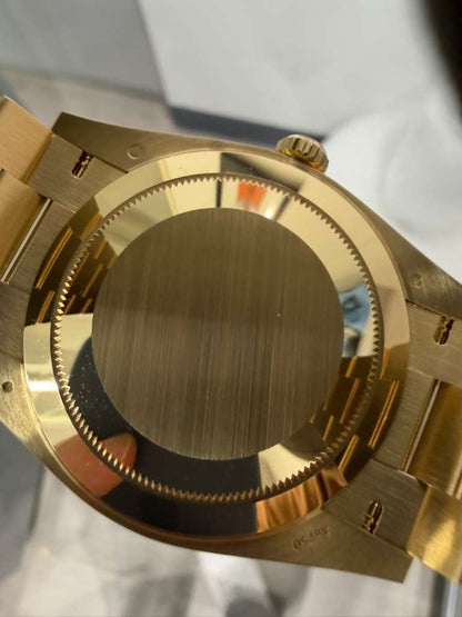 Rolex Presidential Yellow Gold Day-Date 40MM - President Bracelet Watch - Champagne Baguette Diamond Dial - 228238-0005