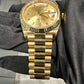 Rolex Presidential Yellow Gold Day-Date 40MM - President Bracelet Watch - Champagne Baguette Diamond Dial - 228238-0005