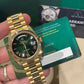 Rolex Day-Date - 40 MM - Yellow Gold - Green Dial - 228238-0069