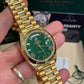Rolex Presidential Yellow Gold Day-Date 40MM - President Bracelet Watch - Green Roman Dial - 228238-0061
