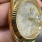 Rolex Presidential Yellow Gold Day-Date 40MM - President Bracelet Watch - Silver Diagonal Motif Index Dial - 228238 sdmip