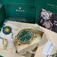 Rolex Presidential Yellow Gold Day-Date 40MM - President Bracelet Watch - Green Roman Dial - 228238-0061