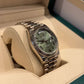 Rolex Presidential White Gold Day-Date 40MM - President Bracelet Watch - Olive Green Bevelled Roman Dial - 228239-0033