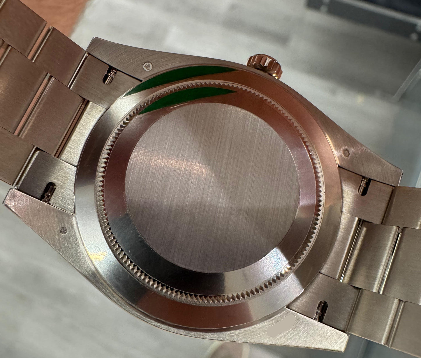Rolex Presidential White Gold Day-Date 40MM - President Bracelet Watch - Olive Green Bevelled Roman Dial - 228239 ogrp