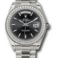 Rolex Presidential White Gold Day-Date 40MM - President Bracelet - Diamond Bezel - Black Index Dial - 228349RBR bkip