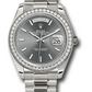 Rolex Presidential White Gold Day-Date 40MM - President Bracelet - Diamond Bezel - Slate Index Dial - 228349rbr slip