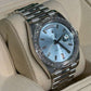 Rolex Presidential Platinum Day-Date 40MM - President Bracelet Watch - Ice Blue Baguette Diamond Dial - 228396TBR-0002