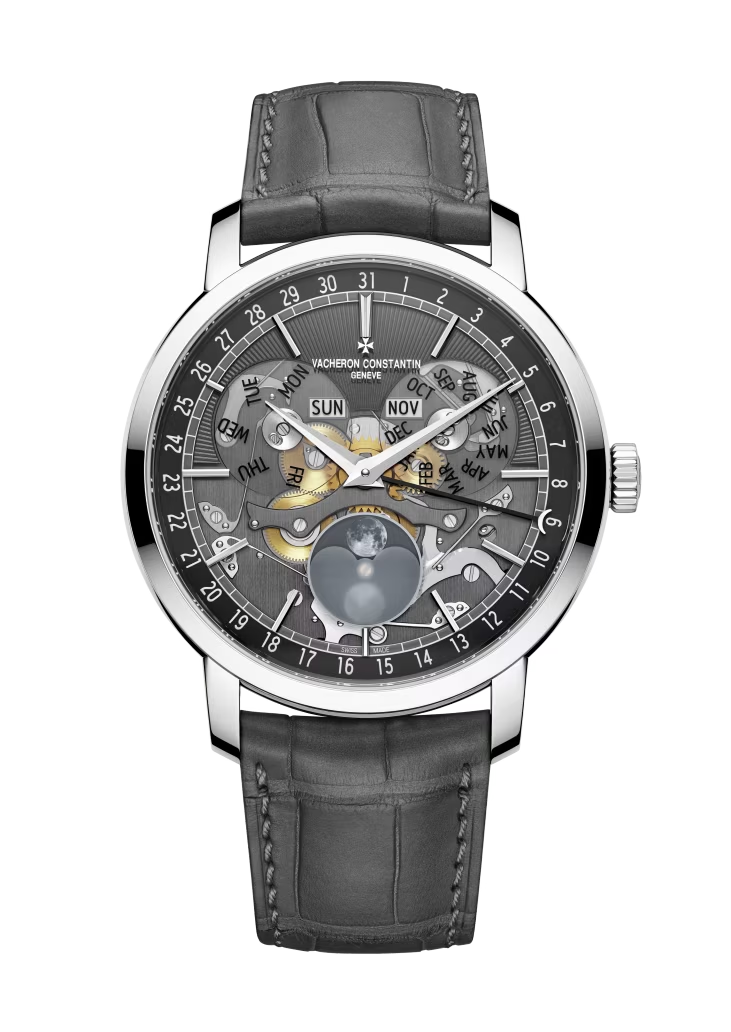 Vacheron Constantin Traditionnelle White Gold 41 MM - Black Leather Strap - Skeleton Dial - 4020T/000G-B655