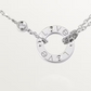 Cartier Love Necklace Diamonds - White Gold - B7219400