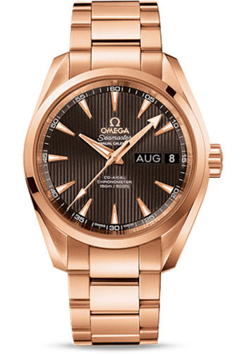 Omega Seamaster Rose Gold 38.5 MM - Rose Gold Bracelet - Chocolate Brown Dial - 231.50.39.22.06.001 nyc watcher nyc watches