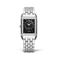 JLC - Reverso Classic Duetto - 40 MM x 24 MM - Stainless Steel - Silvered-Gray/Black Dial - Diamond-Set Verso - Stainless Steel Bracelet - Q2588120
