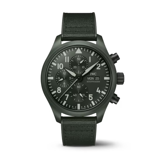 IWC Pilot's - Ceramic - Chronograph - 44.5 MM - Green Dial -IW389106  nyc watcher nyc watches