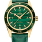 Omega Seamaster Yellow Gold 41 MM - Green Leather Strap - Green Dial - 234.63.41.21.99.001 nyc watcher nyc watches