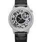 Vacheron Constantin Égérie White Gold 37 MM - Black Leather Strap - Diamond Bezel - Black Diamond Dial - 8006F/000G-B942