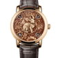 Vacheron Constantin Métiers D' Art Rose Gold 40 MM - Brown Leather Strap - Rabbit Artistic Dial - 86073/000R-B933