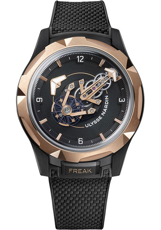 Ulysse Nardin Freak Black Dlc-Coated Titanium Case 44 MM - Black Rubber Strap - Black Dial - 2405-500-2A/3D