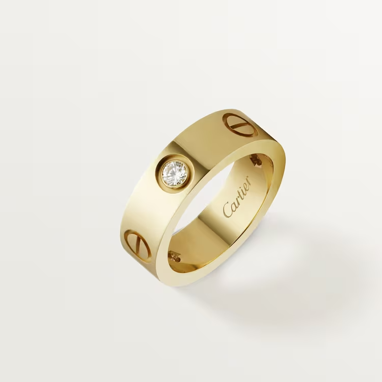 Cartier Love Ring - Yellow Gold - Diamonds - B4032400