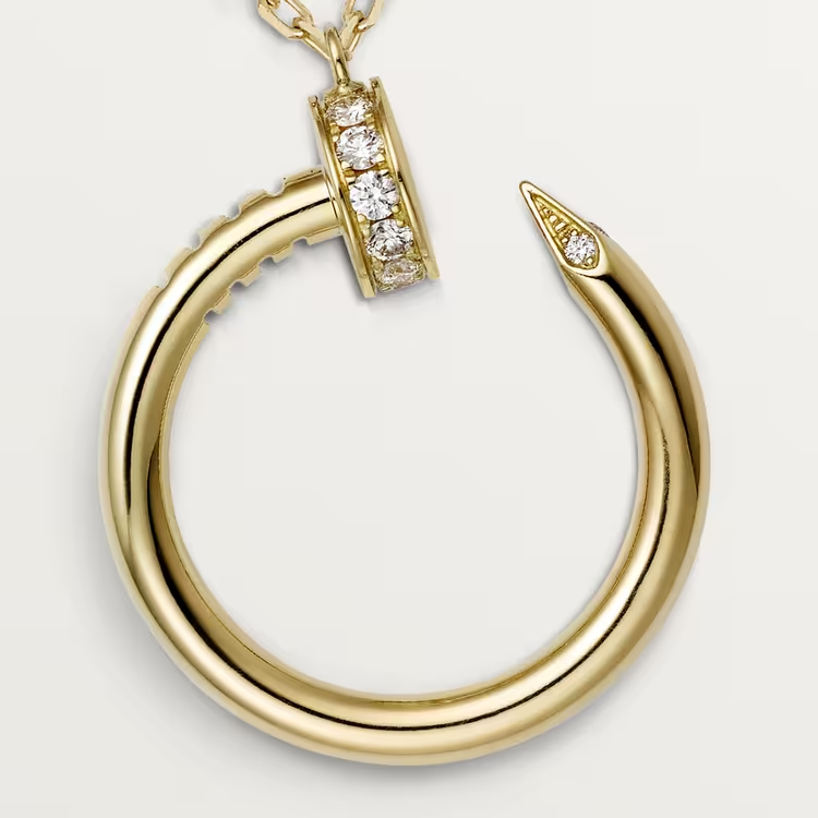 Cartier Juste Un Clou Necklace - Yellow Gold - Diamonds - B7224890