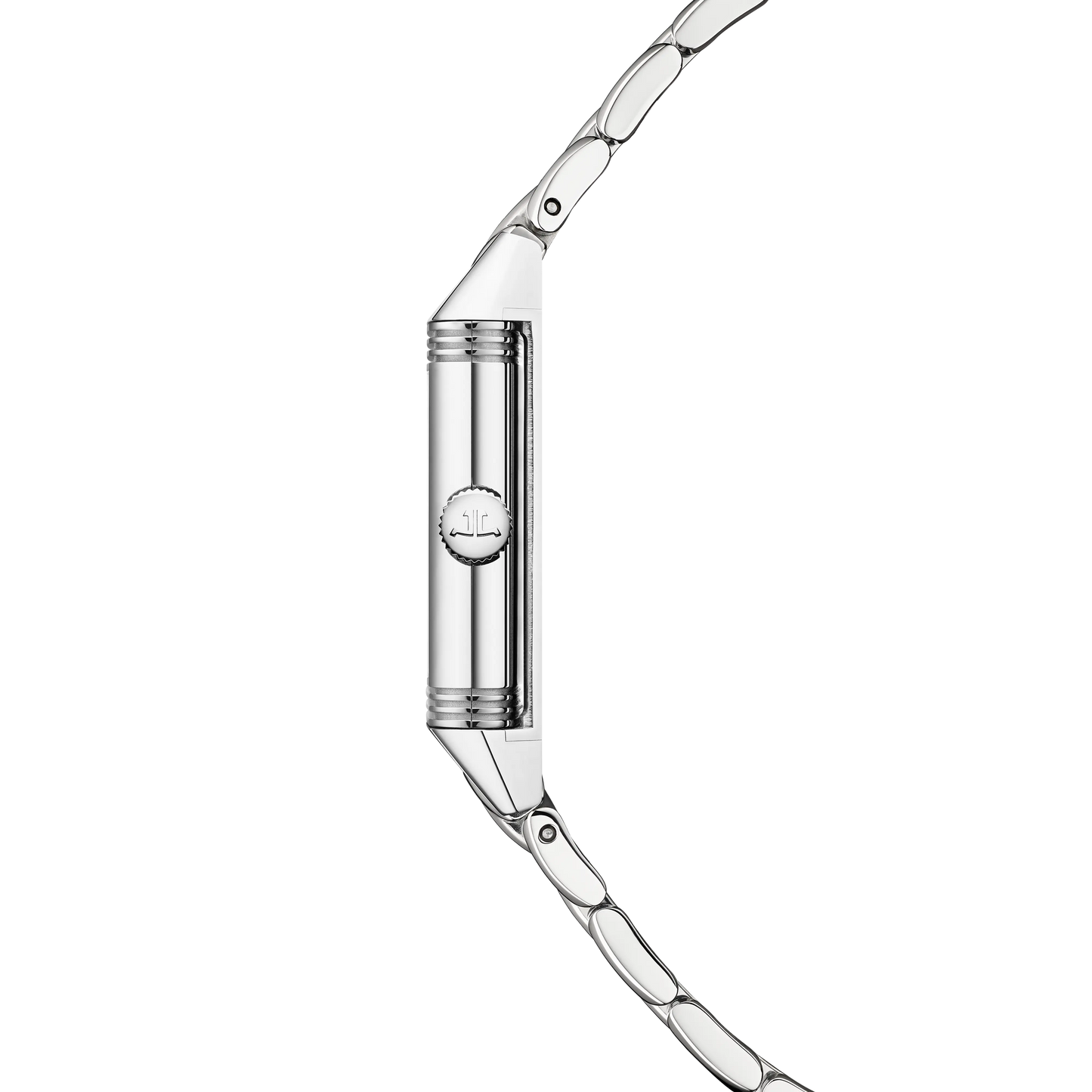 JLC - Reverso Classic Monoface - 35.78 MM x 21 MM - Stainless Steel - Silvered-Gray Guilloché Dial - Stainless Steel Bracelet - Q2608142