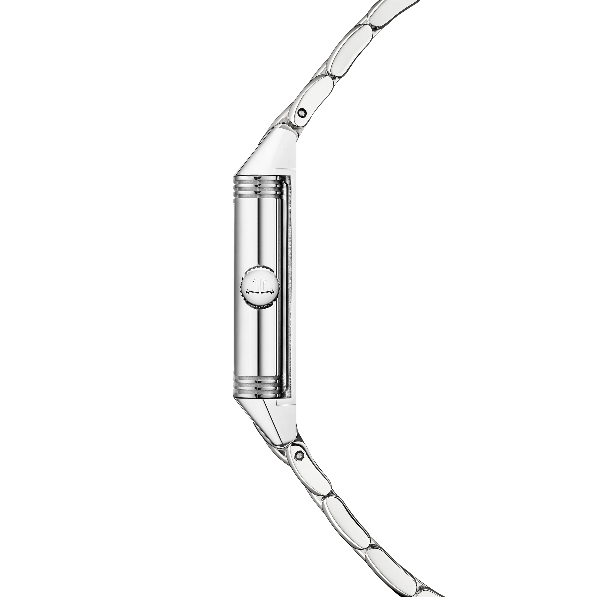 JLC - Reverso Classic Monoface - 35.78 MM x 21 MM - Stainless Steel - Silvered-Gray Guilloché Dial - Stainless Steel Bracelet - Q2608142