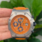 Audemars Piguet - Royal Oak Offshore - Chronograph - 42 MM - Steel - Orange Dial - 25770ST.O.0009.03