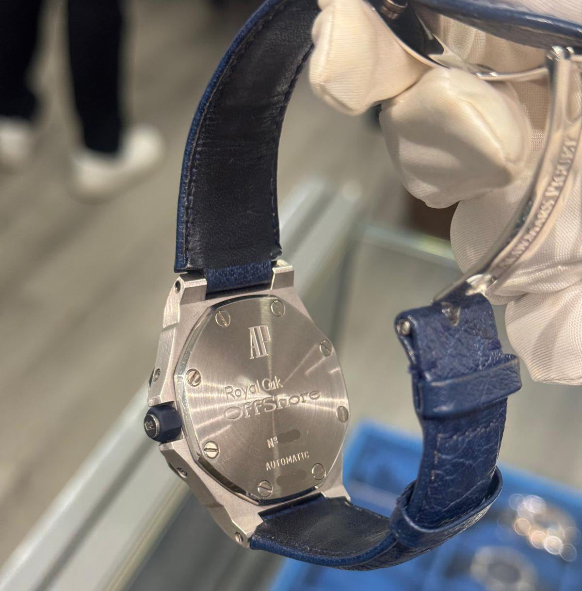 Audemars Piguet - Royal Oak Offshore - Triple Calendar - 38 MM - Steel - Dark Blue Dial - 25808ST.0.0009/01