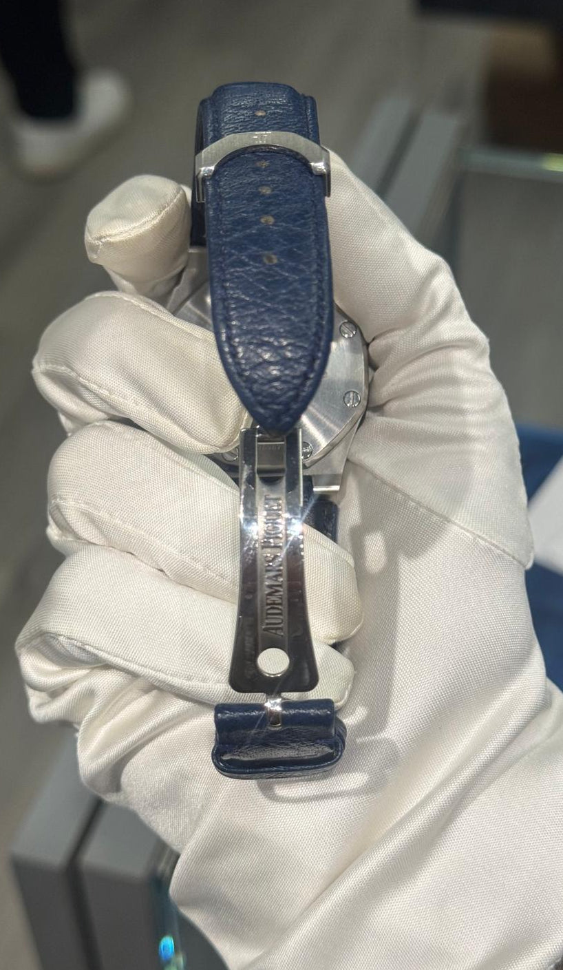 Audemars Piguet - Royal Oak Offshore - Triple Calendar - 38 MM - Steel - Dark Blue Dial - 25808ST.0.0009/01