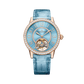 JLC - Rendez-Vous Jewellery Tourbillon - 39 MM - Pink Gold - Blue Diamond Dial - Diamond Bezel - Blue Leather Strap - Q3412480