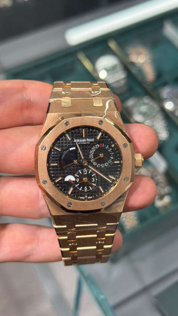 Audemars Piguet - Royal Oak - Dual Time - 39 MM - Rose Gold - Black Dial - 26120OR.OO.D002CR.01