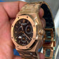 Audemars Piguet - Royal Oak - Dual Time - 39 MM - Rose Gold - Black Dial - 26120OR.OO.D002CR.01