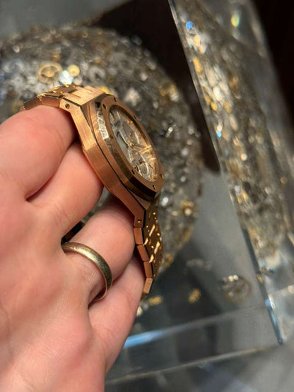 Audemars Piguet - Royal Oak Dual Time - 39 MM - Rose Gold - Converted Bracelet - 26120OR.OO.D088CR.01