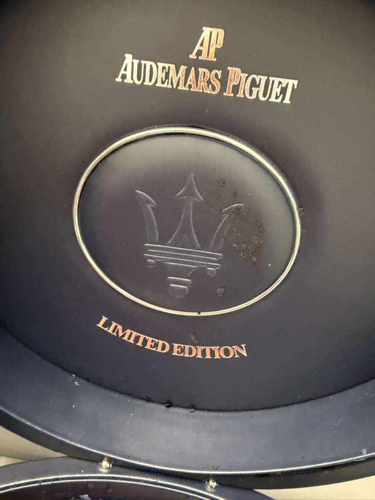 Audemars Piguet - Millenary - Maserati Limited Edition - 45 MM - Steel - Silver Dial - Leather Strap - 26150ST.OO.D084CU.01