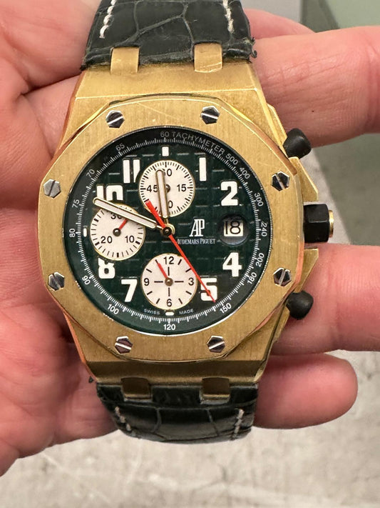 Audemars Piguet - Royal Oak Offshore Montenapoleone - 42 MM - Yellow Gold - Chronograph - Limited Edition - 26194BA.OO.D038CR.01