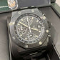 Audemars Piguet Royal Oak Offshore Selfwinding Chronograph Black Ceramic 42 MM - Black Rubber Bracelet - Black Dial - 26238CE.OO.1300CE.01