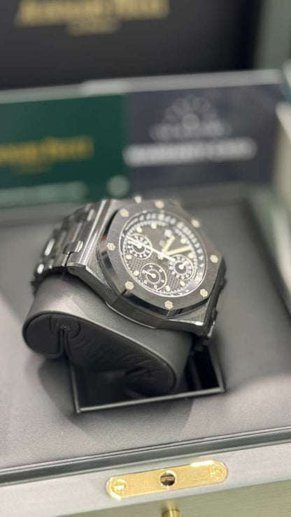 Audemars Piguet Royal Oak Offshore Selfwinding Chronograph Black Ceramic 42 MM - Black Rubber Bracelet - Black Dial - 26238CE.OO.1300CE.01