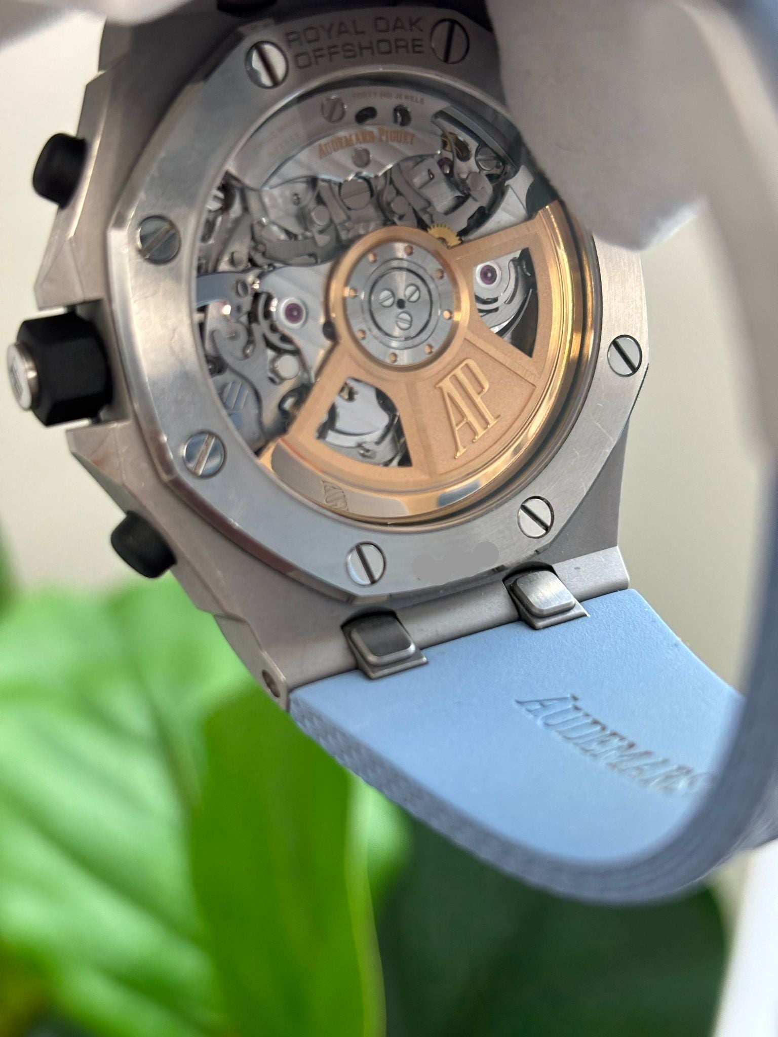 Audemars Piguet Royal Oak Offshore Stainless Steel Selfwinding Chronograph 42 MM - Blue Rubber Strap - Blue Dial - 26238ST.OO.A340CA.01