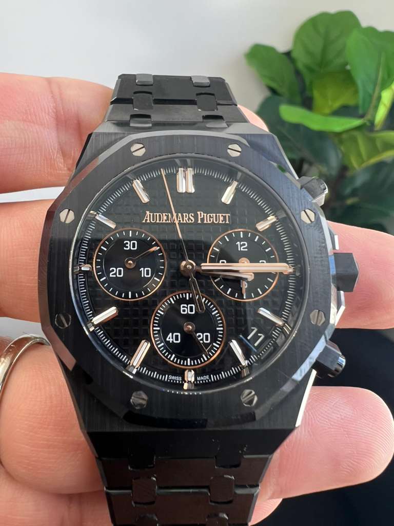 Audemars Piguet Royal Oak Selfwinding Chronograph 41 MM - Black Ceramic Bracelet - Black Dial - 26240CE.OO.1225CE.02