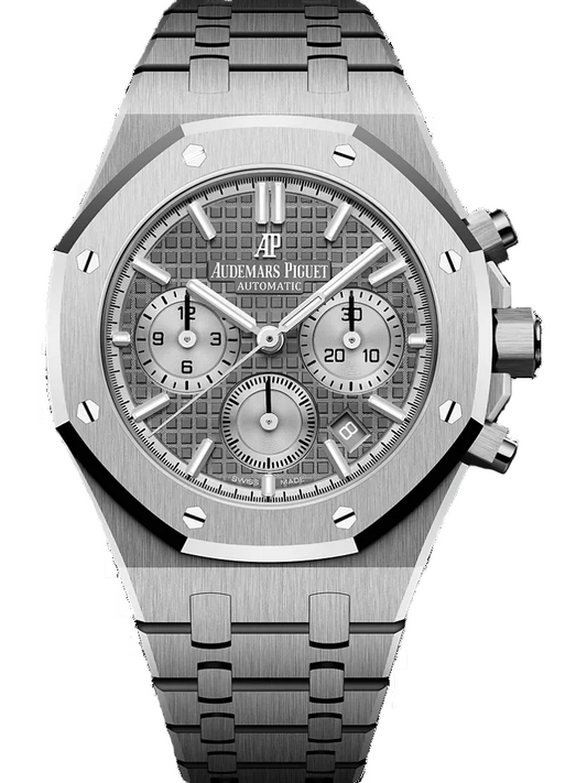 Audemars Piguet Royal Oak Stainless Steel Selfwinding Chronograph 38 MM - Stainless Steel Bracelet - Grey Dial - 26315ST.OO.1256ST.02
